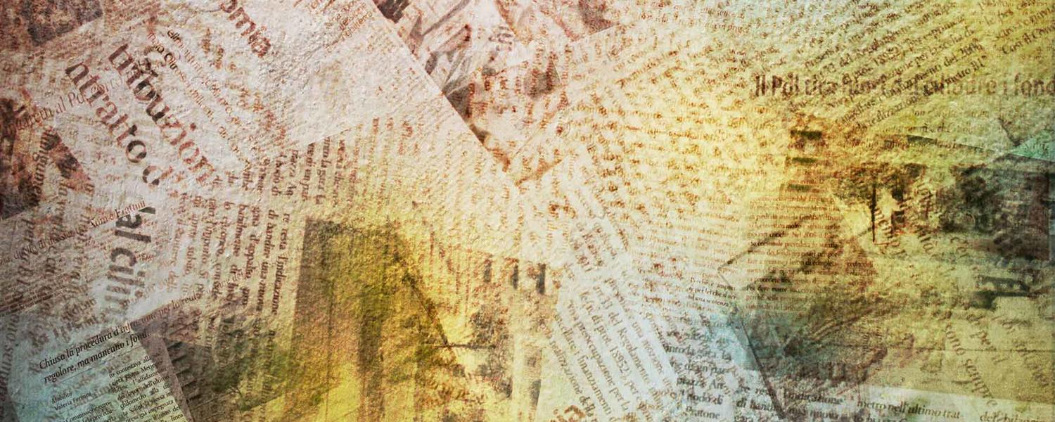 collage of newspapers