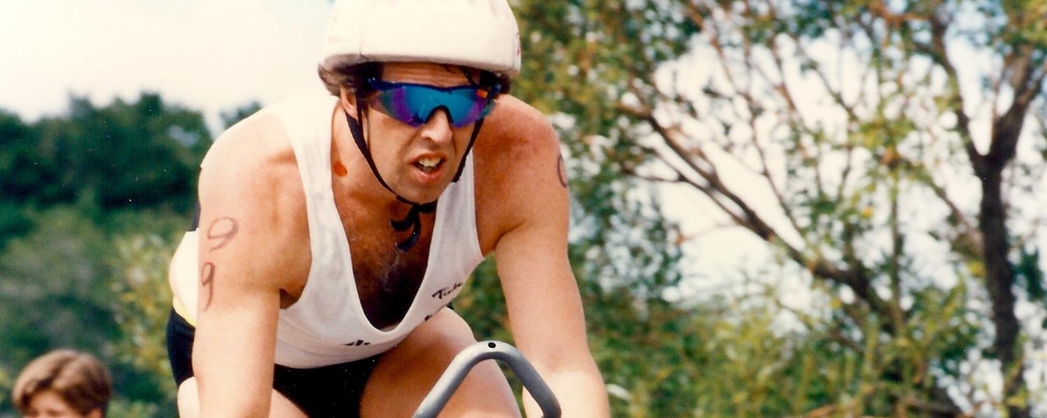 Cyclist in triathlon