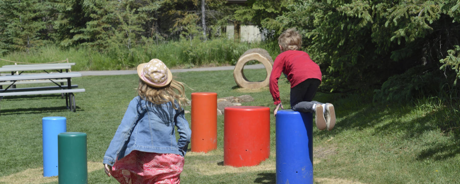 kids playing in park
