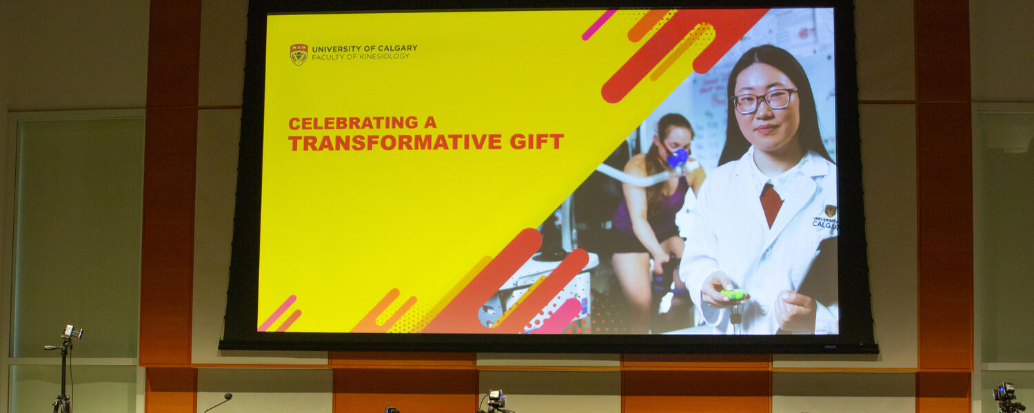 A presentation of a transformative gift