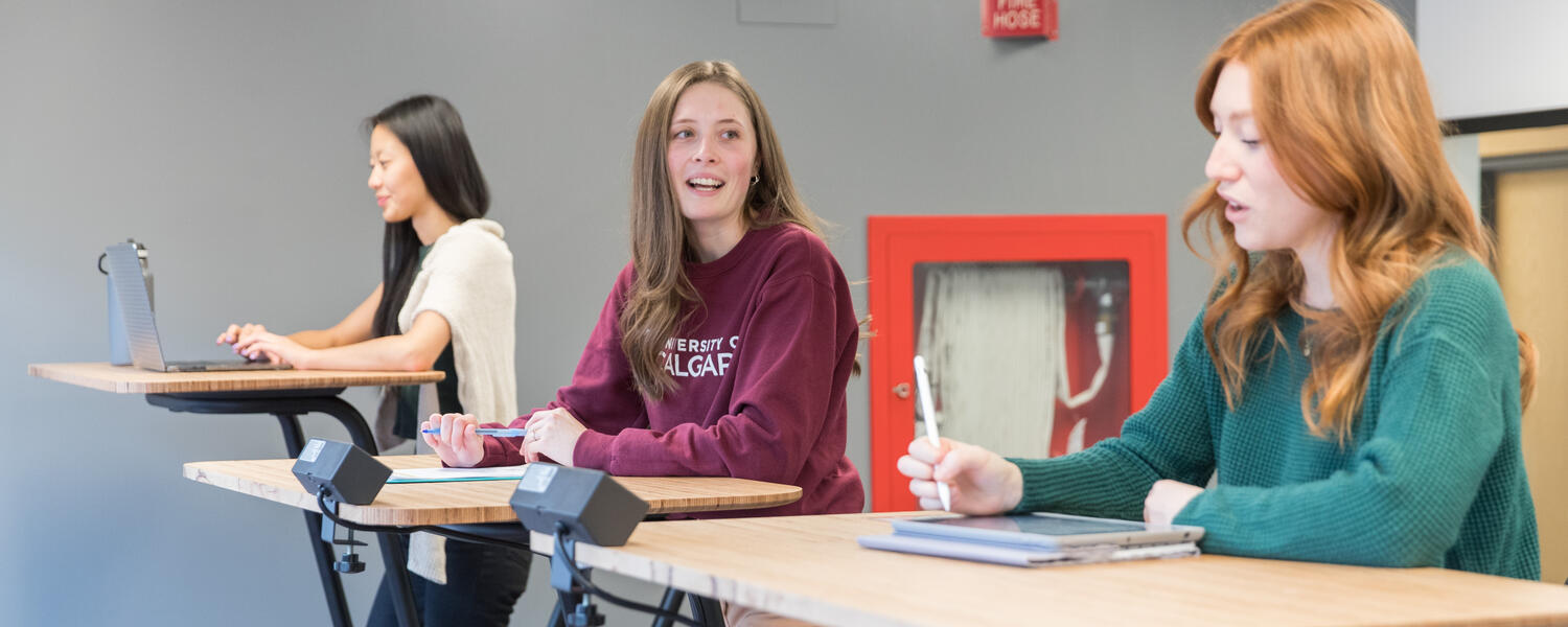 a group of students actively working 