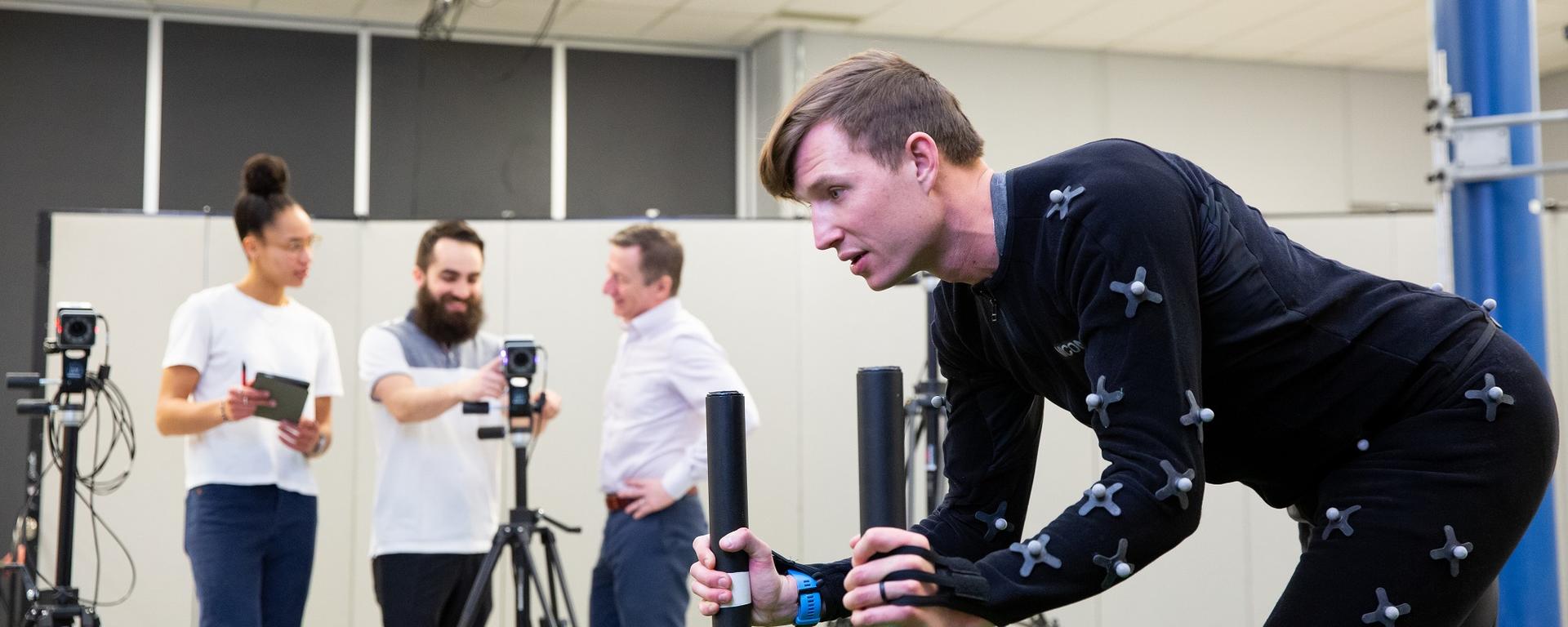 Darren Stefanyshyn research team in the Human Performance Lab at the University of Calgary