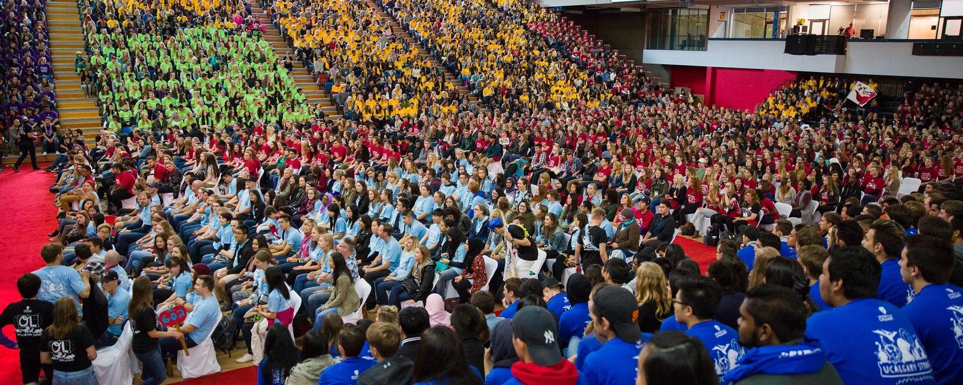 Orientation week in Jack Simpson Gymnasium