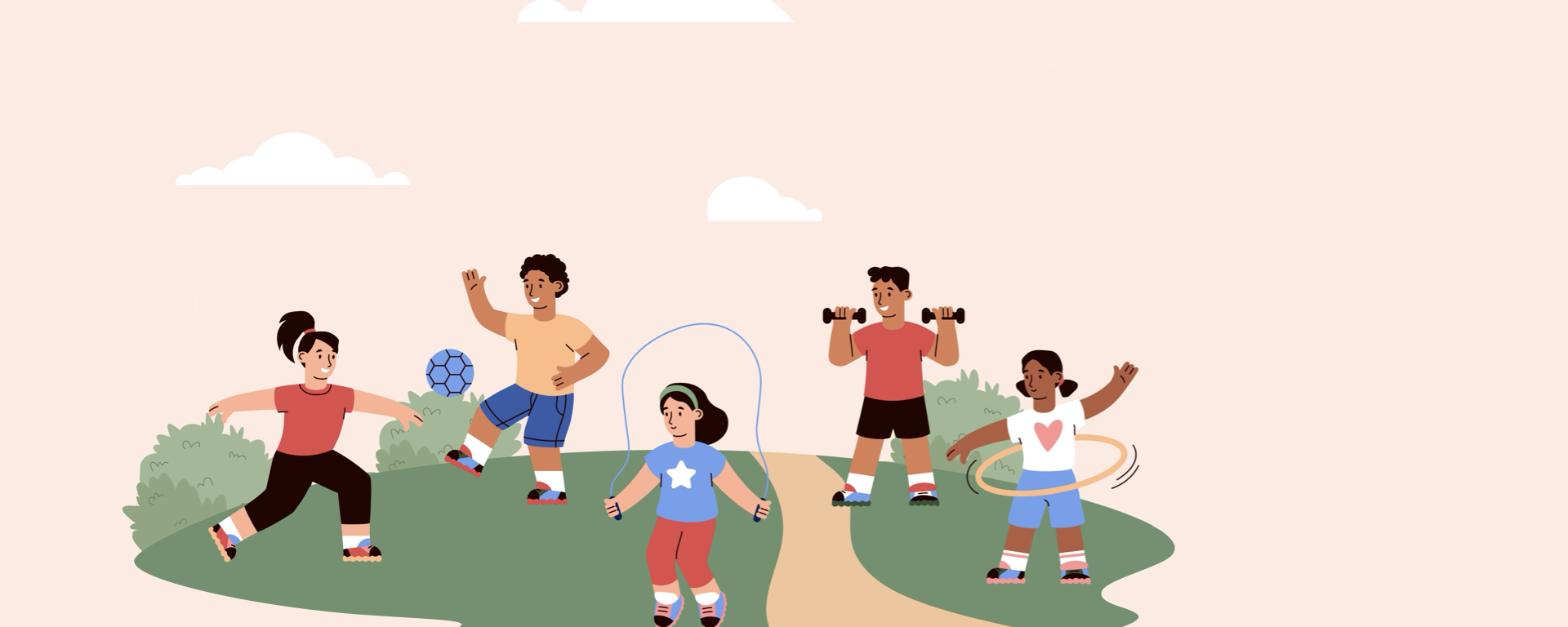 children playing outside