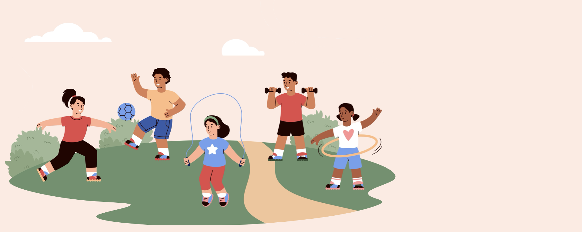 children playing outside
