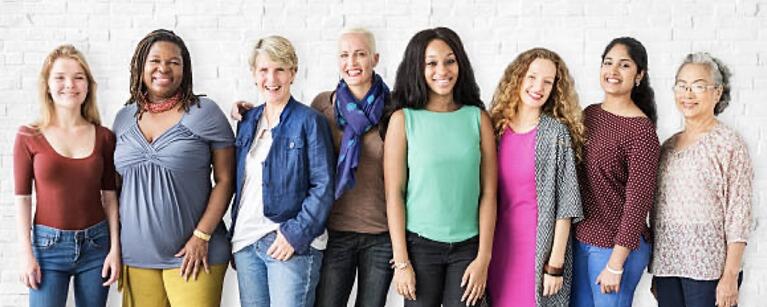 Diverse group of females (source: iStock)