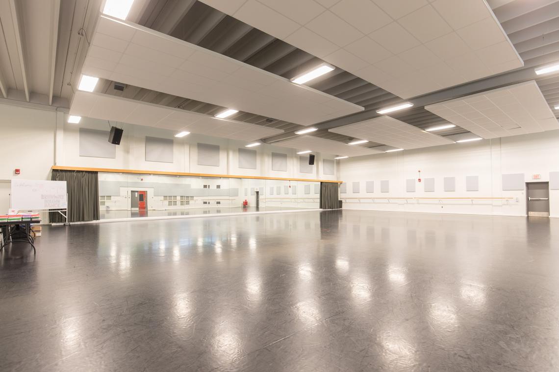 dance studio with barres