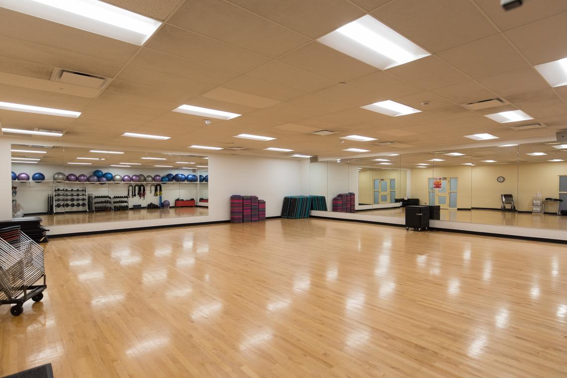 Fitness studio for bookings in kinesiology