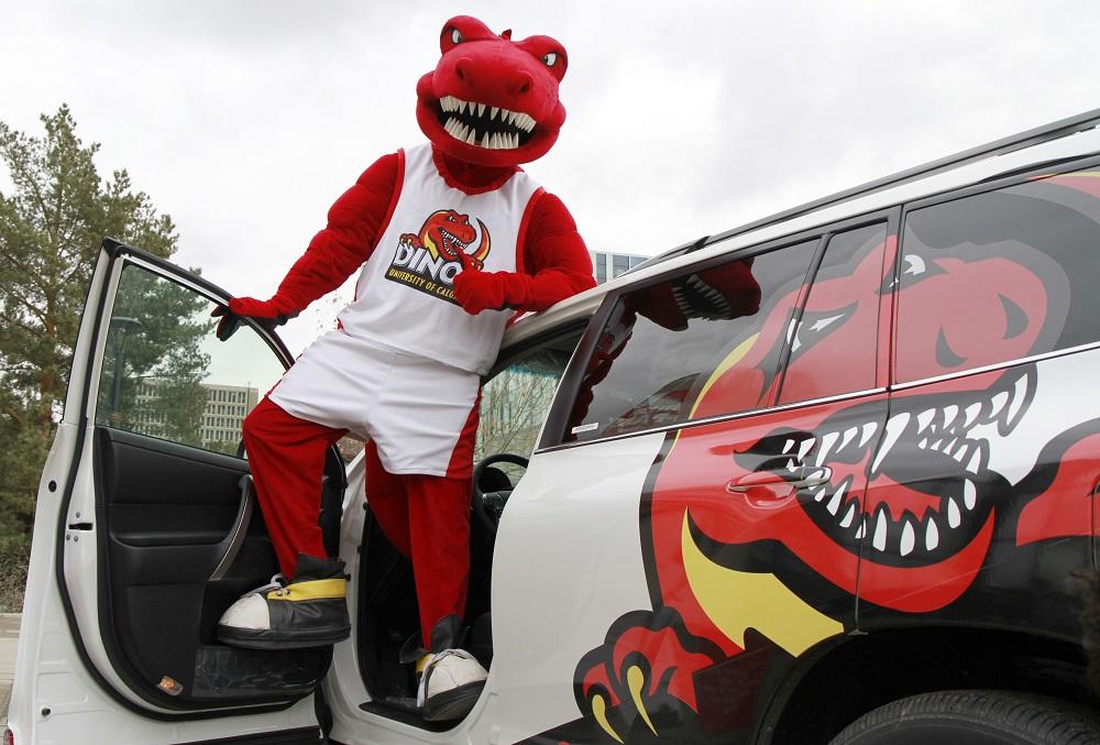 Rex, Dinos mascot 