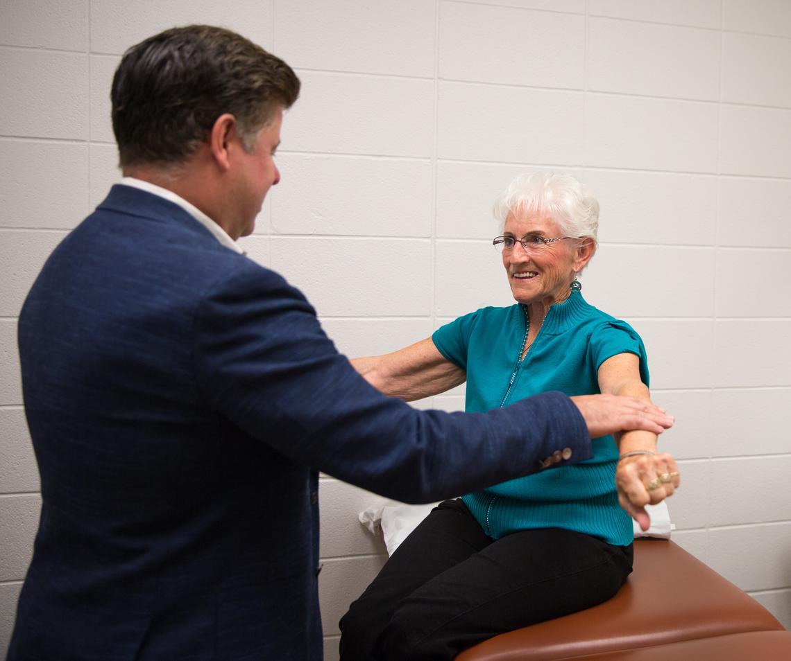 Muscle testing in Sport Medicine Centre 