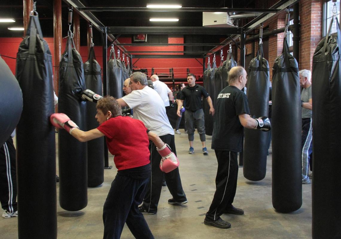 Parkinson's boxing class