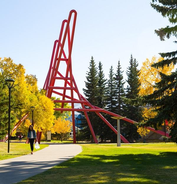 Outside campus by Olympic Oval 