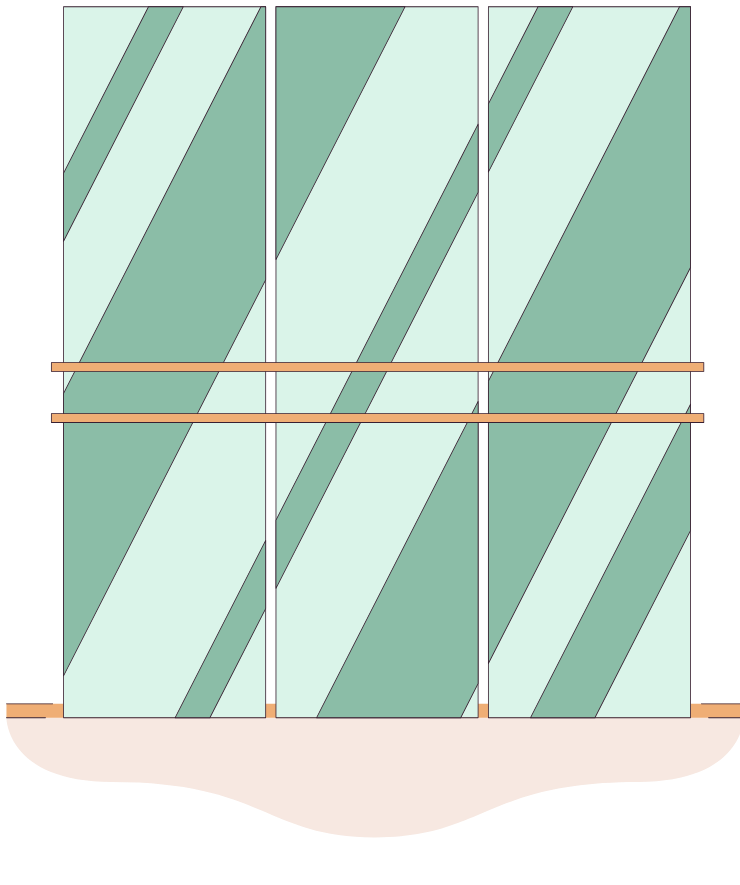 an empty dance studio with mirror