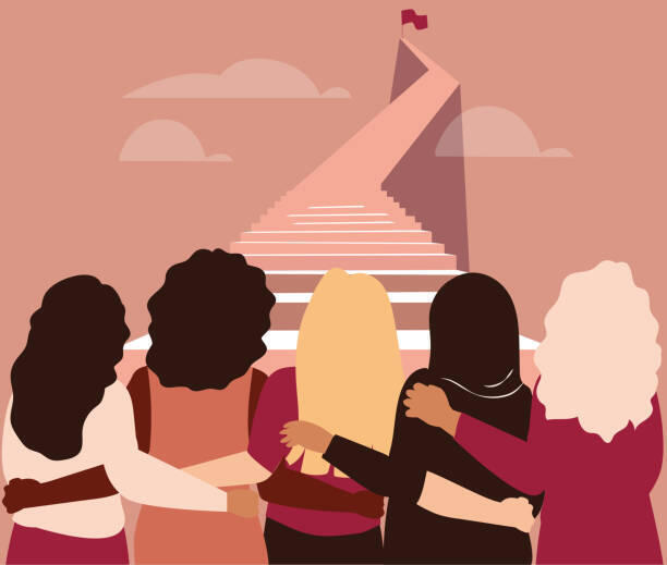 group of diverse women achieving their goals