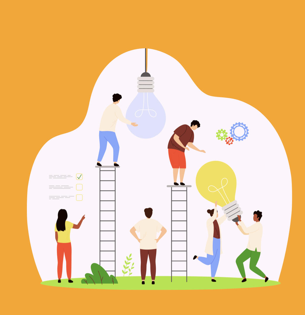 people working together