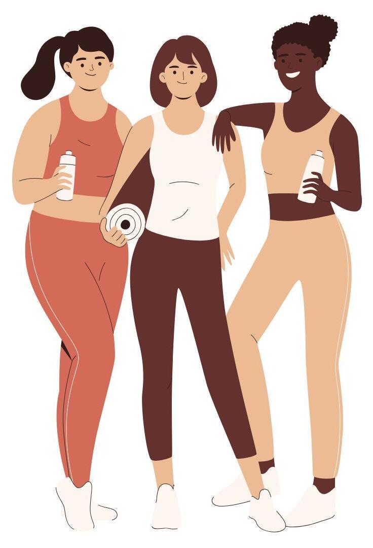 group of women exercising