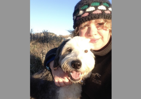 Photo of Lisa Making with pet dog