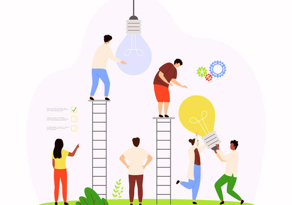 graphic of people working together (source: colourbox)