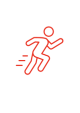 Person Running Graphic