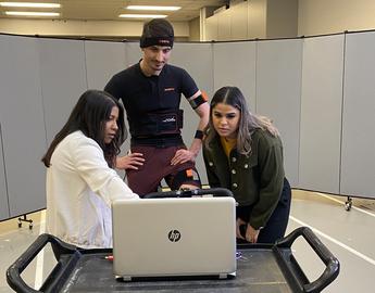 Students in Human Performance Lab 