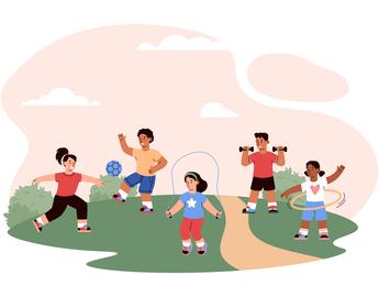 children playing outside (source COLOURBOX)